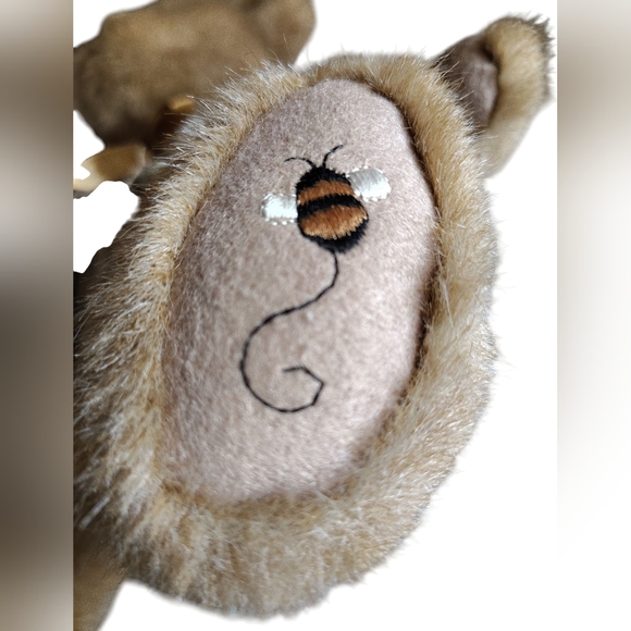 Boyds Bears Plaid Teddy Bear - Charlotte B. Beezley Vintage NWT - Picture 4 of 5